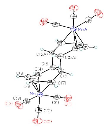 Manganese dianion, synthesized by the John Cooper group via a thermal [2+2]cyclodimerization of the monoanion Mn(C6H6)(CO)3.